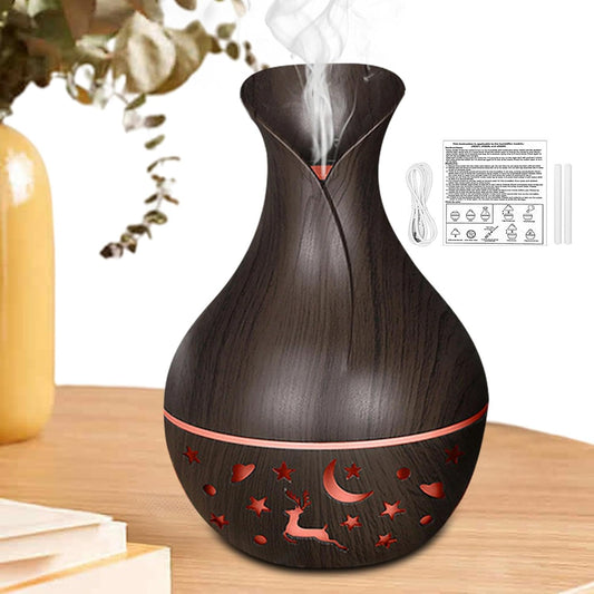 Aromatherapy Diffuser, Fragrance Humidifier, LED Aromatherapy Diffuser, Aromatherapy Mist Diffuser with Fragrance Humidifier and Colored LED Lighting for Bedroom, Living Room